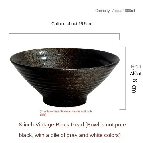 Japanese Creative Tableware Set - Elegant Bamboo Hat | Ceramic Bowl Set with Unique Design - Perfect for Ramen, Rice & Soup