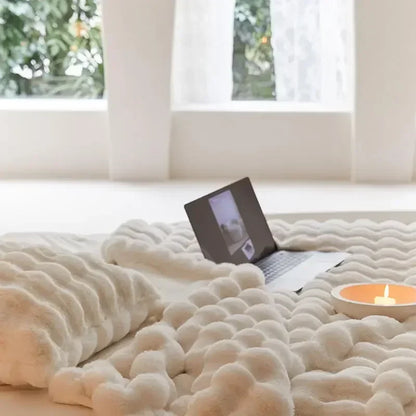 Plush Faux Fur Throw Pillow Case 18x18 or 20x20 Inch Square Cushion Cover Soft Decorative Accent for Sofa Couch Bedroom Living Room Washable