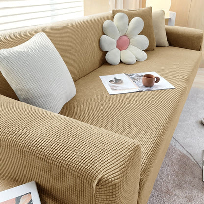 Stretchy Sofa Slipcover with Non-Slip Grip for Living Room – Fits 1 to 4 Seater Couches, Pet-Proof Furniture Protection