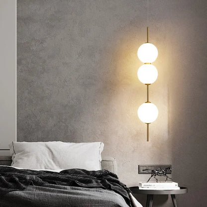 Glass Globe Hanging Light Fixture with Multiple Configurations for Dining Room Kitchen Island Bedroom Contemporary Suspended Ceiling Lamp