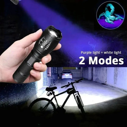 Portable UV Blacklight Flashlight with 395nm Wavelength for Pet Stain Detection