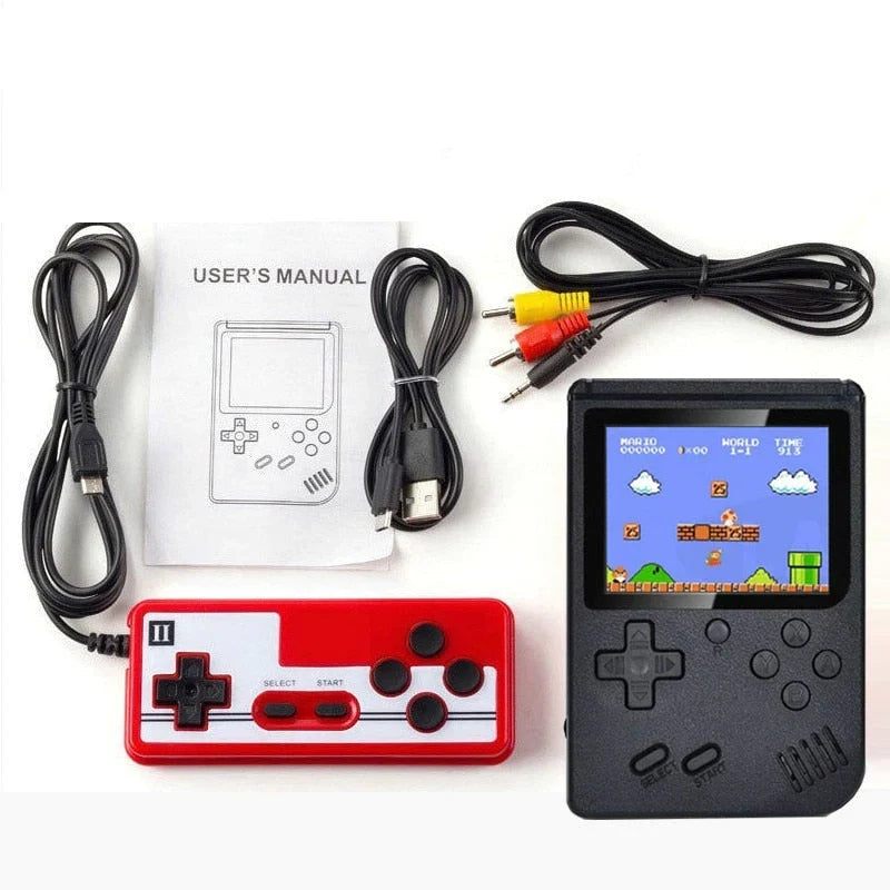 Handheld Gaming System with 400 Built-In Classic Games & 3-Inch Color Screen for Kids & Adults
