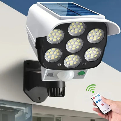 2000LM Motion Sensor Solar-Powered LED Security Floodlight