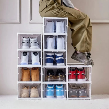 SHOECRATE – Transparent Shoe Organizer Cabinet Space Saver