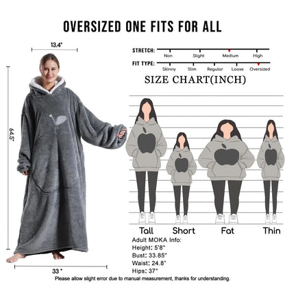 HOODSNUG – Hooded Wearable Blanket for Cozy Comfort