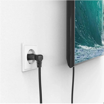 Pure Copper Power Cord for Floor Lamps Table Lamps 16 ft Indoor Extension Lead 2-Pin Plug Socket Connector for Bedroom Living Room Office Li