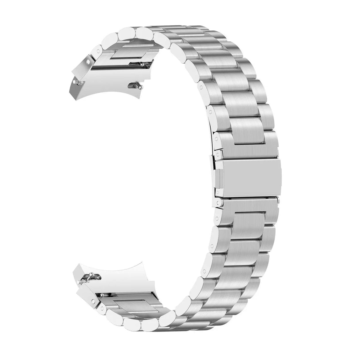 Leather & Steel Smartwatch Strap for Galaxy Watch 5 – Adjustable Wristband in Multiple Finishes