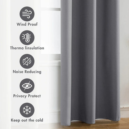 100% Blackout Curtains with Coated Lining for Complete Comfort