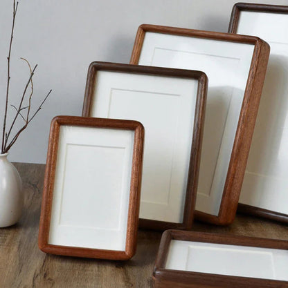 Hardwood Picture Frame 8.3×11.7 in Portrait A4 Mortise Joiner Wedding Memory Display Wall Hanging Living Room Bedroom Hallway Gallery Arrang