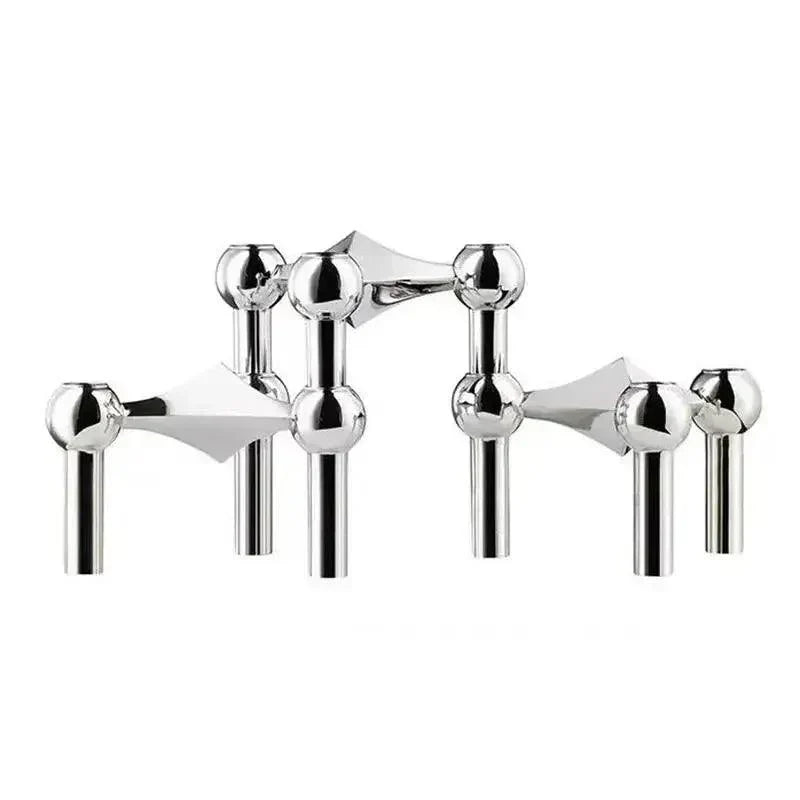 Sleek Contemporary Metal Candle Holder