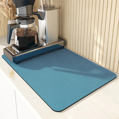 Sink Area Floor Runner 20×24 inch Green Microfiber Ultra-Absorbent Quick-Dry Anti-Slip Backing Machine Washable for Kitchen Dishwasher Cookt