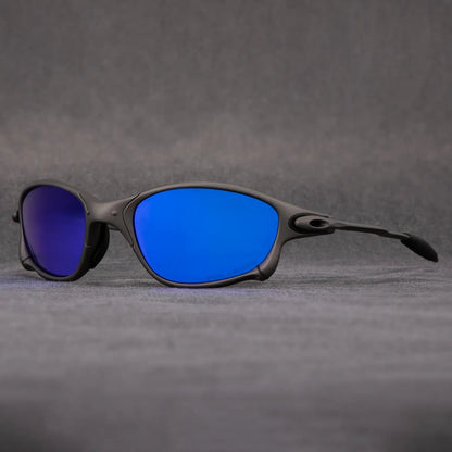 Polarized Sport Sunglasses with Red Mirror Lenses - Lightweight Aluminum Frame for Driving, Cycling & Outdoor Activities