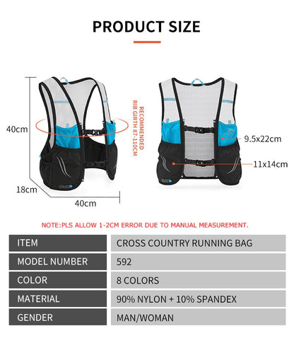 Hike Racer | Breathable Running Backpack Vest with Ultralight Design | Versatile Gear for Outdoor Adventures