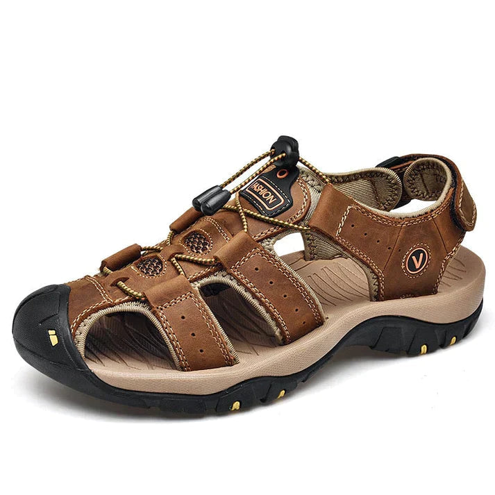 Men's Arch Support Slip-On Sandals – Cushioned Footbed, Anti-Slip Tread for All-Day Walking & Hiking