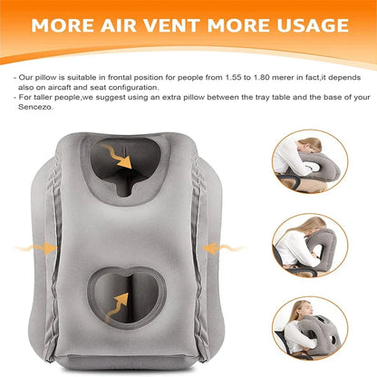 ComfortRest | Ergonomic Travel Pillow for Neck & Head with 45° Angle Support | Compact Design for Ultimate Comfort