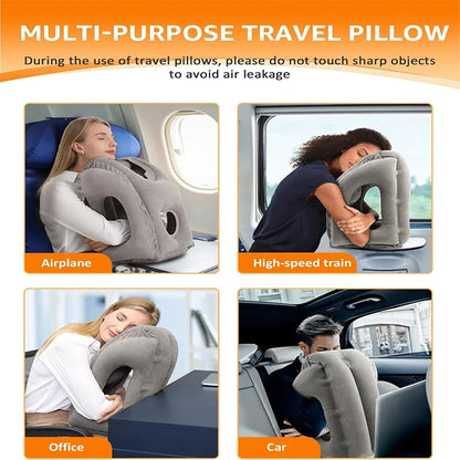 ComfortRest | Ergonomic Travel Pillow for Neck & Head with 45° Angle Support | Compact Design for Ultimate Comfort