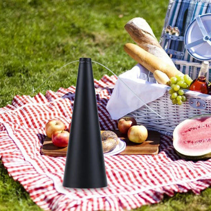 Tabletop Insect Deterrent Fan with Holographic Blades for Outdoor Dining & Picnics, Battery or USB Powered Fly Repeller for BBQ Parties