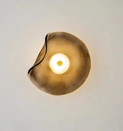 Modern Glass Wall Sconce LED Light Gray Blue Amber Finish for Bedroom Bathroom Kitchen Foyer Hallway Contemporary Lighting Fixture