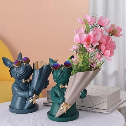 Frenchie Bulldog Woof Vase