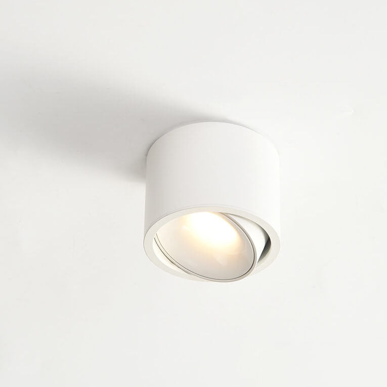 Low-Profile Aluminum LED Ceiling Fixture 3.7 Inch Round 12W Contemporary Overhead Lighting Hallway Bedroom Entryway Living Space