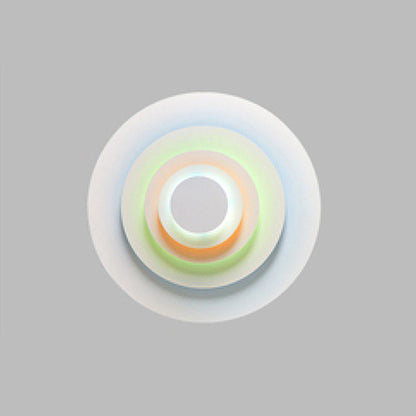 Colorful Round Metal Wall Sconce for Living Room, Bedroom & Dining Room – Modern Indoor Lighting Fixture