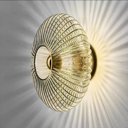 Glass Wall Sconce 9.5 Inch Hardwired Contemporary Fixture E26 Base Ambient Lighting for Bedroom Hallway Dining Room Smoke Gray Frosted Optio
