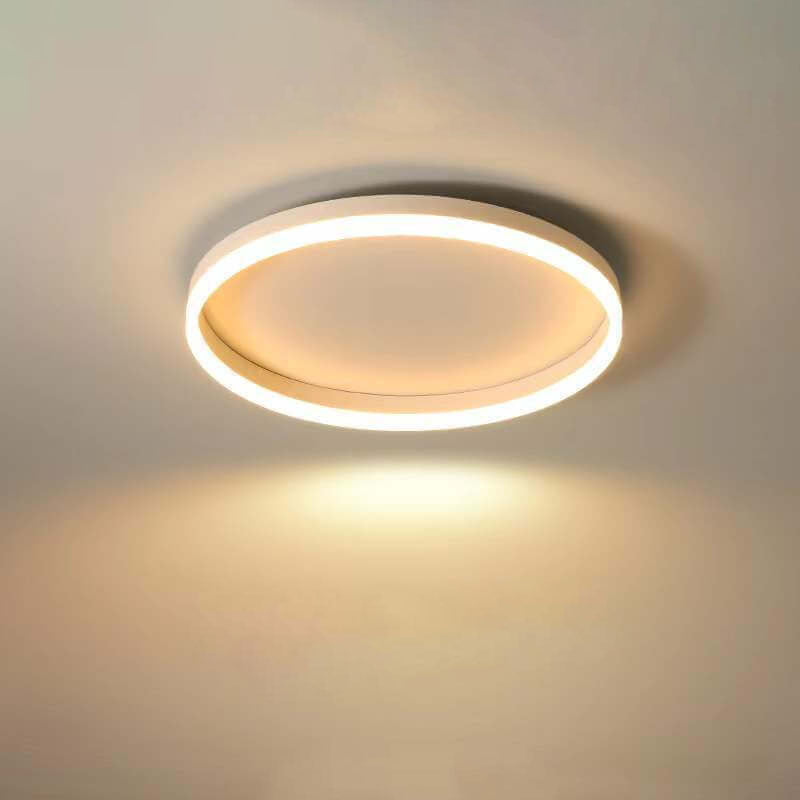 20 in Dimmable LED Ceiling Light with Remote Iron & Acrylic Fixture for Bedrooms Hallways Living Rooms Modern Low-Profile Design
