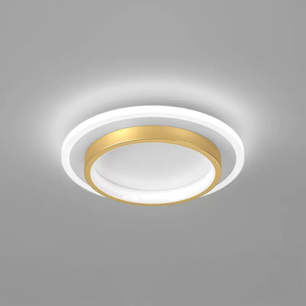 Flush Mount LED Disk Light 10W 20W Ultra-Slim 2 in Profile Black White for Low Ceilings Bedroom Hallway Foyer Apartment Living Room Modern H