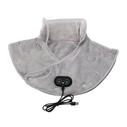 USB Heated Shoulder & Neck Wrap with Vibration Massage | 3 Temperature Settings for Home, Office & Travel Pain Relief