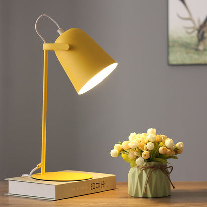 Modern Metal Desk Lamp 14 Inches with E26 Socket for Bedroom Nightstand Office Table Reading Light Plug-In Accent Lighting Contemporary Home