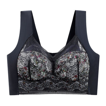Full Coverage Wireless Bra for Women - Smooth Support T-Shirt Bra with Wide Straps - Everyday Comfort Underwire-Free Design - Breathable