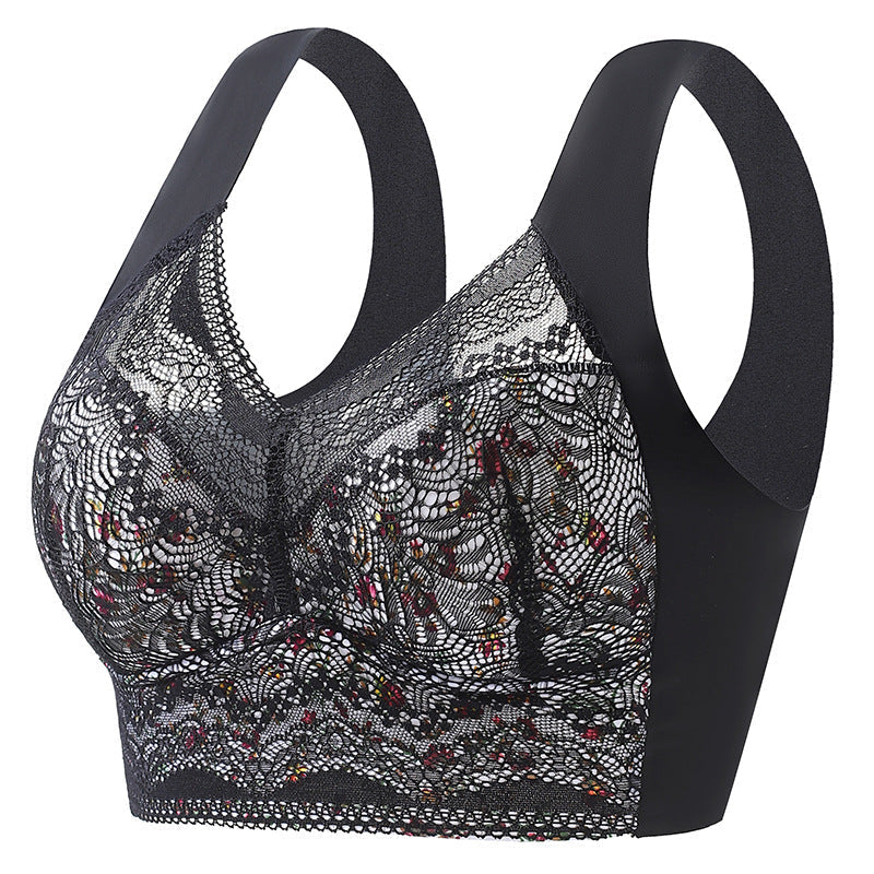 Full Coverage Wireless Bra for Women - Smooth Support T-Shirt Bra with Wide Straps - Everyday Comfort Underwire-Free Design - Breathable