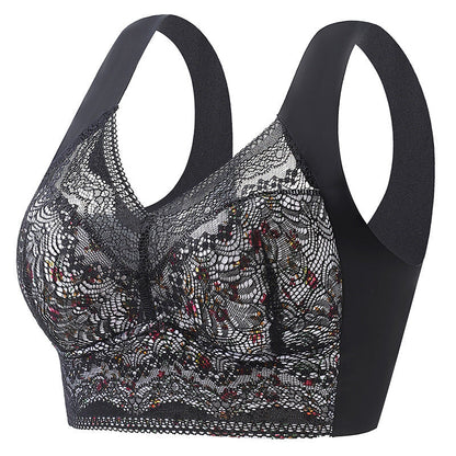 Full Coverage Wireless Bra for Women - Smooth Support T-Shirt Bra with Wide Straps - Everyday Comfort Underwire-Free Design - Breathable