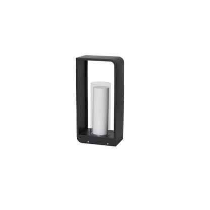 Outdoor Column Path Light – LED Weatherproof Garden Lamp with Rectangular Frame for Patio, Walkway & Landscaping