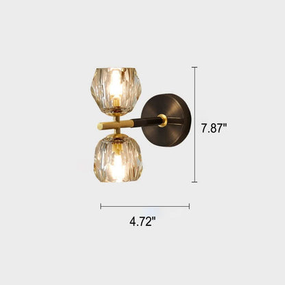COPRIELLE – Crystal Wall Sconce for Elegant Glow