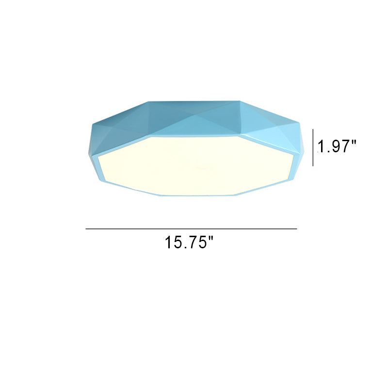 Abstract Scandinavian LED Ceiling Light Flush Mount Minimalist Round Indoor Fixture for Bedroom Living Room Hallway Modern Nordic Style