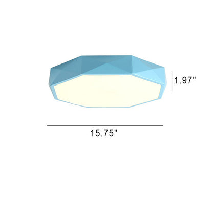 Abstract Scandinavian LED Ceiling Light Flush Mount Minimalist Round Indoor Fixture for Bedroom Living Room Hallway Modern Nordic Style
