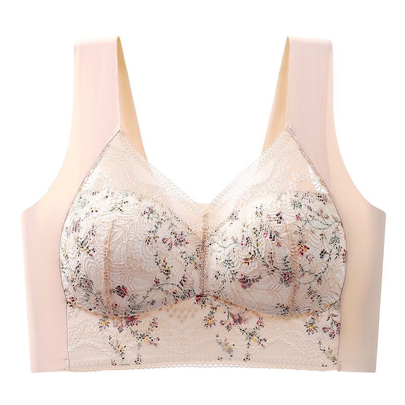 Full Coverage Wireless Bra for Women - Smooth Support T-Shirt Bra with Wide Straps - Everyday Comfort Underwire-Free Design - Breathable