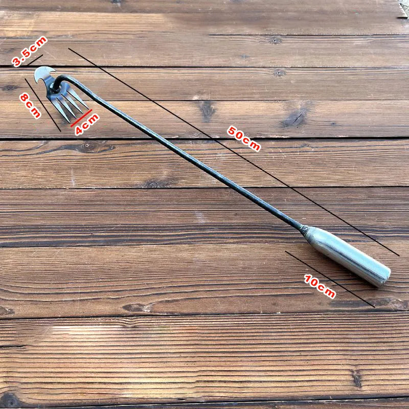 Stand-Up Weeding Tool with Ergonomic Grip – Metal Garden Weeder for Flower Beds, Pathways & Lawns – Precision Root Removal