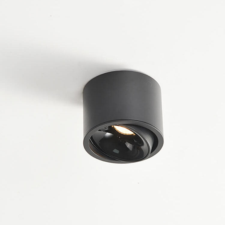 Low-Profile Aluminum LED Ceiling Fixture 3.7 Inch Round 12W Contemporary Overhead Lighting Hallway Bedroom Entryway Living Space