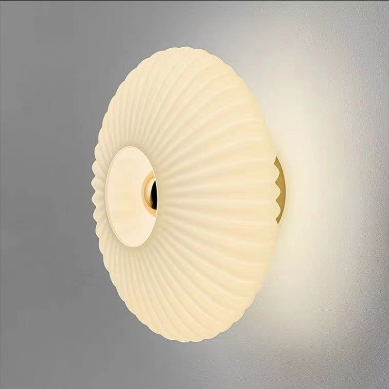 Glass Wall Sconce 9.5 Inch Hardwired Contemporary Fixture E26 Base Ambient Lighting for Bedroom Hallway Dining Room Smoke Gray Frosted Optio