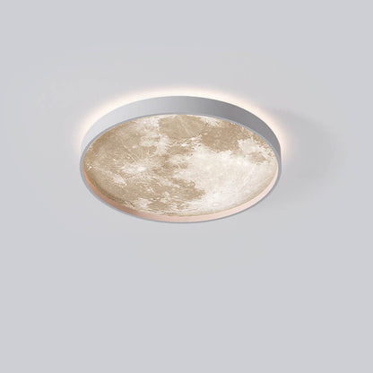 Recessed LED Overhead Fixture 10-22 Inch Diameter 18-48W Three-Color Temperature Control Iron Acrylic Contemporary Low-Profile Hardwired Ins