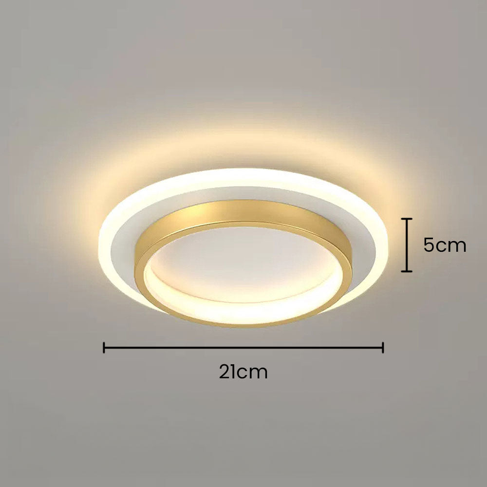 Round Flush Mount LED Light 2 in Low Profile for Bedroom Hallway Living Room Kitchen Entry Modern Ultra Slim Disk Design 10W 20W Integrated
