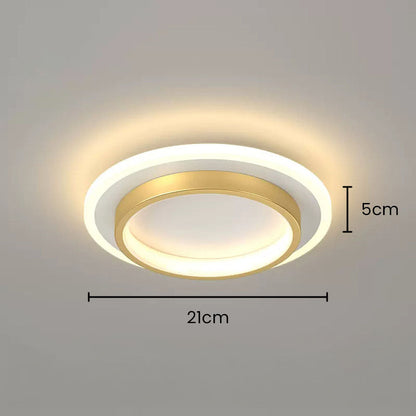 Flush Mount LED Disk Light 10W 20W Ultra-Slim 2 in Profile Black White for Low Ceilings Bedroom Hallway Foyer Apartment Living Room Modern H