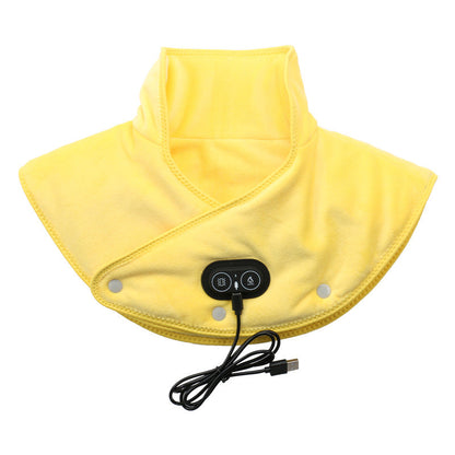 USB Heated Shoulder & Neck Wrap with Vibration Massage | 3 Temperature Settings for Home, Office & Travel Pain Relief