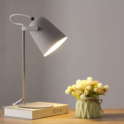 Bucket Table Lamp with E27 Socket in Pastel Scandinavian Colors for Bedroom, Living Room & Office