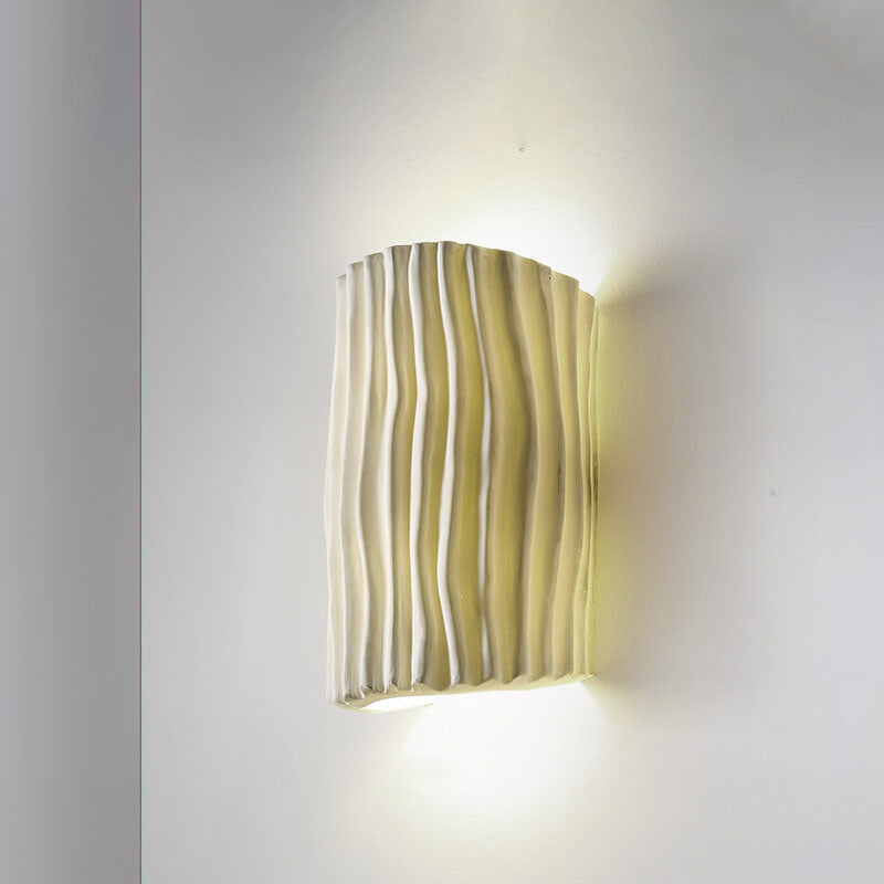 Resin Sconce Bi-Directional Light 10 inch Modern Wall Mount for Bedroom Hallway Study Accent Lighting