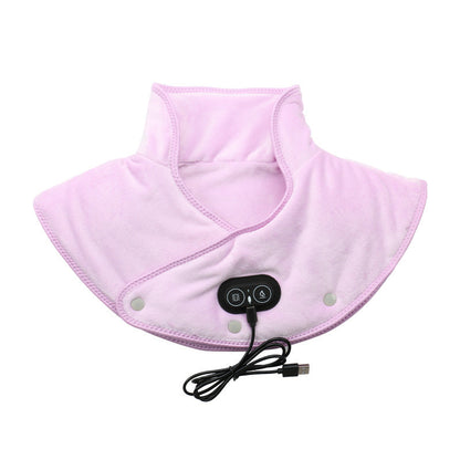 USB Heated Shoulder & Neck Wrap with Vibration Massage | 3 Temperature Settings for Home, Office & Travel Pain Relief