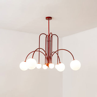 Swallow-Inspired G9 Pendant Light with Adjustable Chain, Metal & Glass Shades for Dining Room, Bedroom & Living Room Overhead Lighting