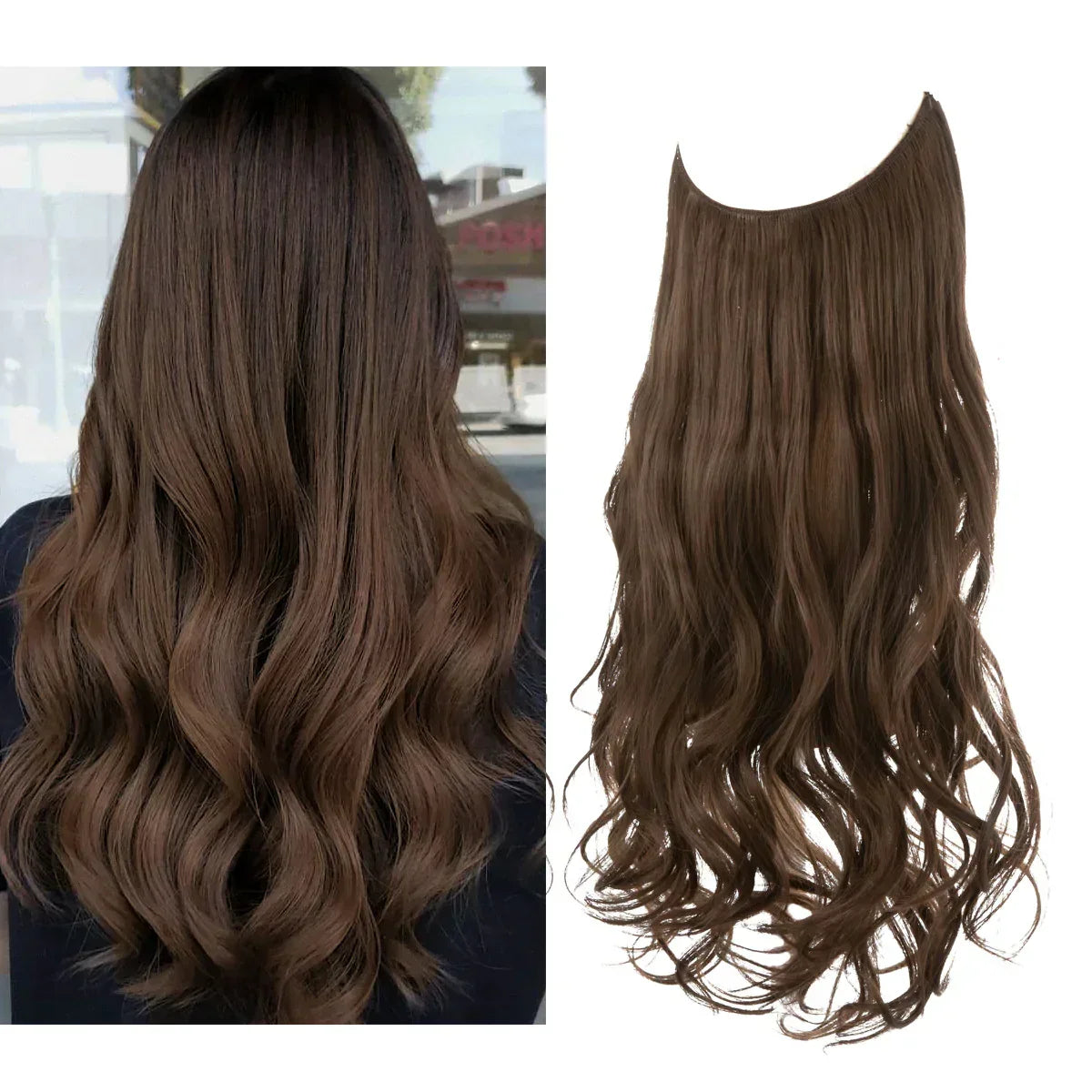 Clip-In Human Hair Extensions 100% Real Remy Hair Add Volume Length 14-18 Inches Heat Resistant Seamless Blend Natural Texture for Everyday